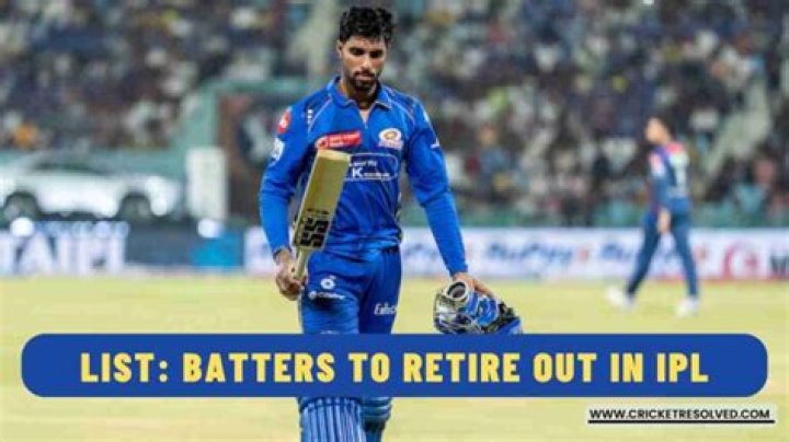 Can you retire out in cricket?