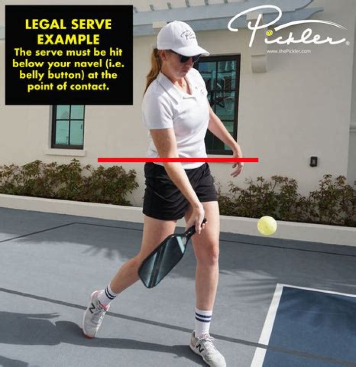 Can you throw ball up in pickleball serve?