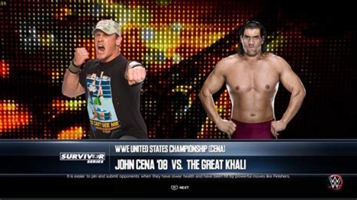 Did Great Khali beat John Cena?