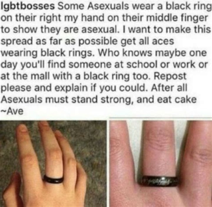 Do asexuals wear black rings?