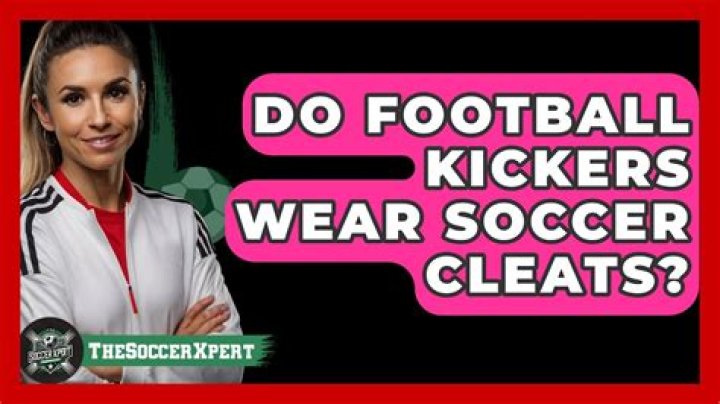 Do football kickers wear soccer cleats?