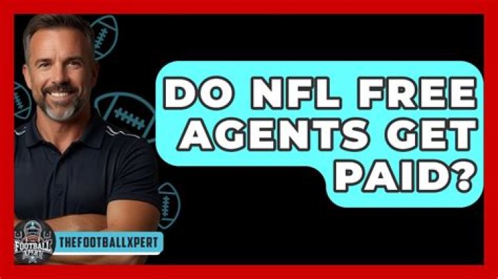 Do free agents get paid NFL?