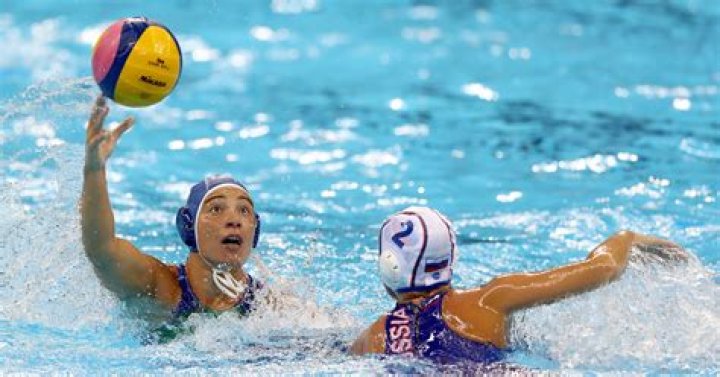 Do water polo players touch the bottom of the pool?