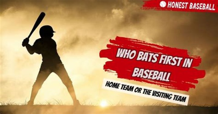Does the visiting team bat first?