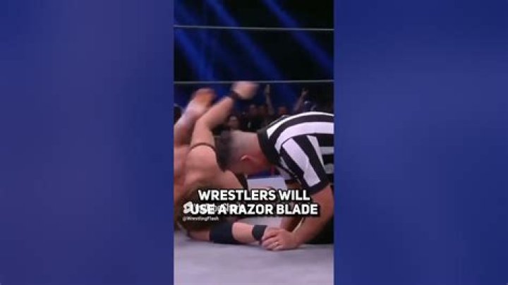 How do WWE wrestlers bleed?