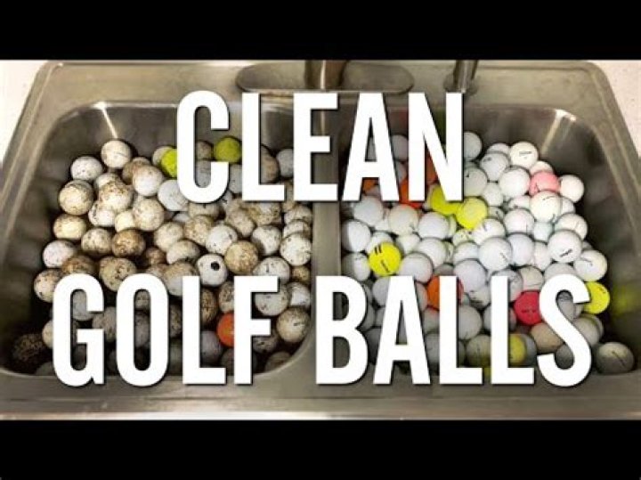 How do you clean a dirty golf ball?