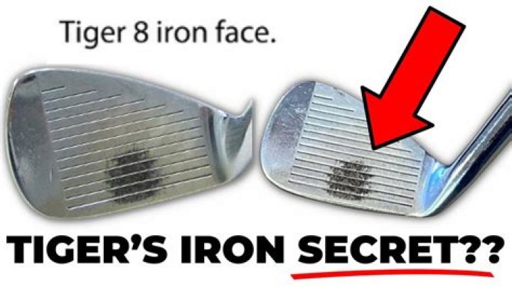 How does Tiger Woods hold his irons?