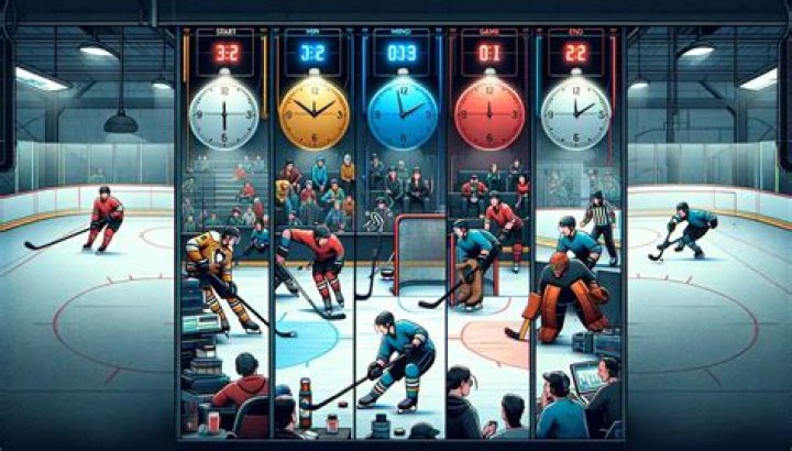 How long are the periods in college hockey?