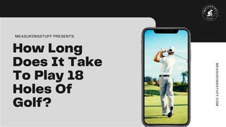 How long does it take to play 18 holes of golf by yourself?