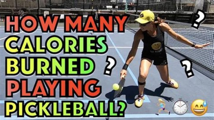 How many calories burn playing pickleball?