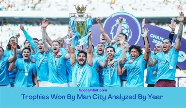 How many trophies have Man City won in last 10 years?