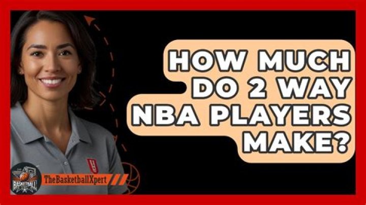 How much do 2 way NBA players make?