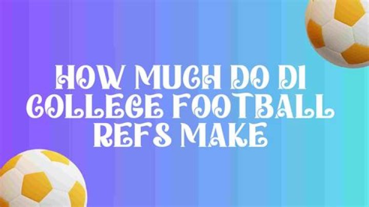 How much do NCAA soccer refs make?