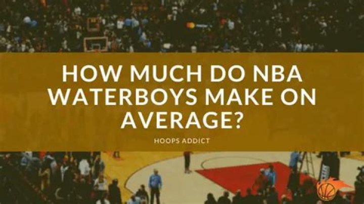 How much do Waterboys make in the NBA?