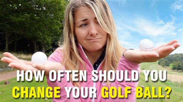 How often should you change your golf ball?