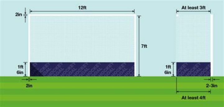 How tall is a field hockey goal?