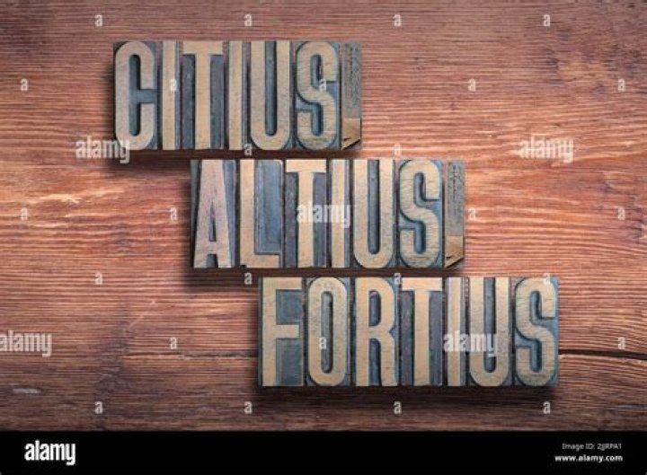 In which language in does Citius Altius Fortius is?