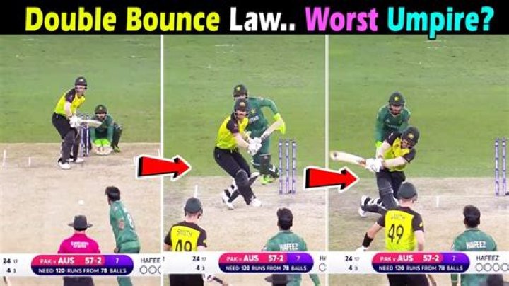 Is double bounce allowed in cricket?