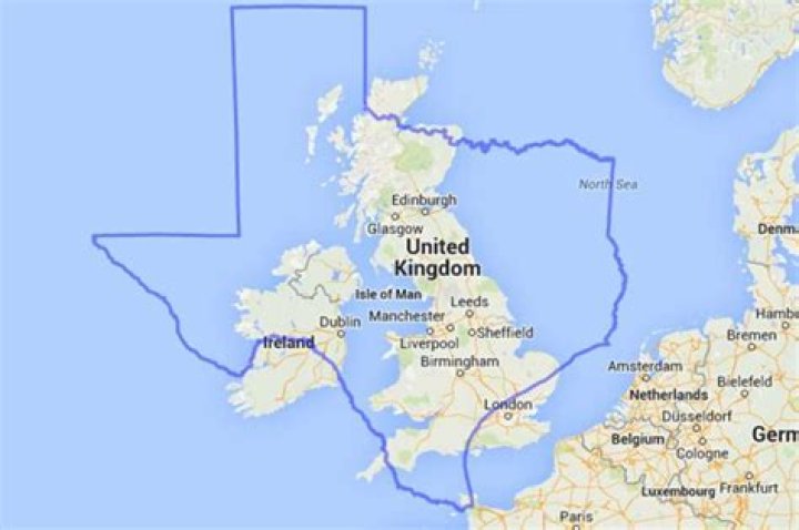 Is Scotland land mass bigger than England?
