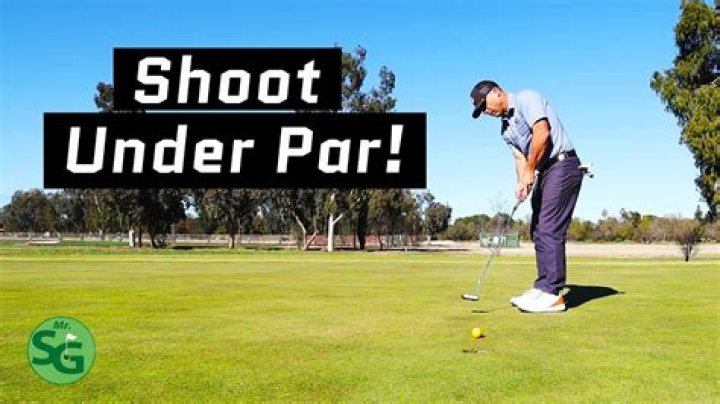 Is under par good in golf?