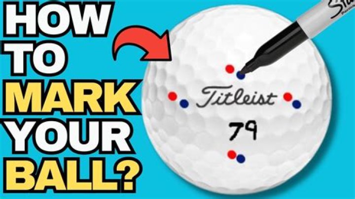 Should you mark your golf ball?