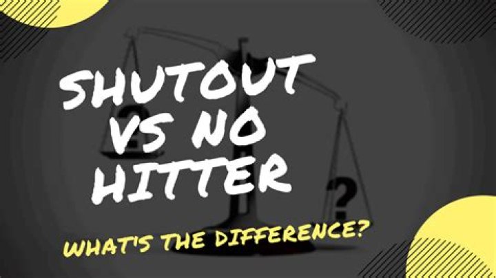 What's the difference between shutout and no-hitter?