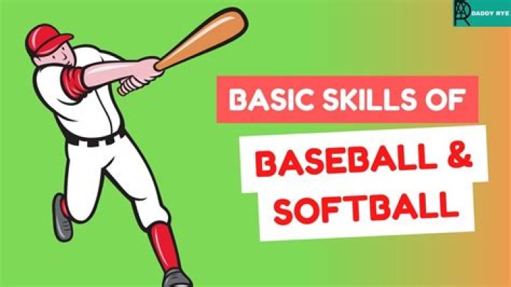 What are basic skills in baseball?