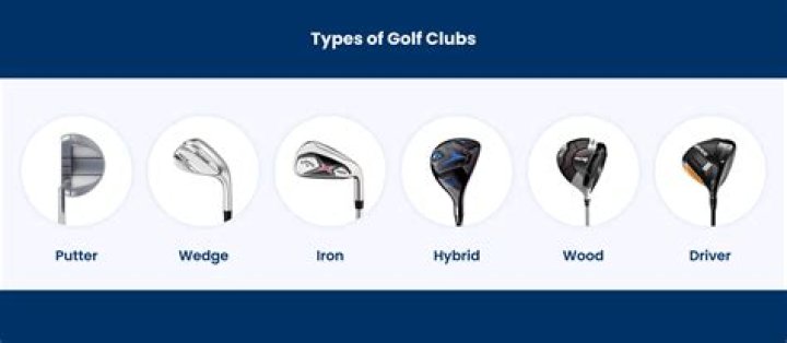 What are the 3 main types of golf clubs?