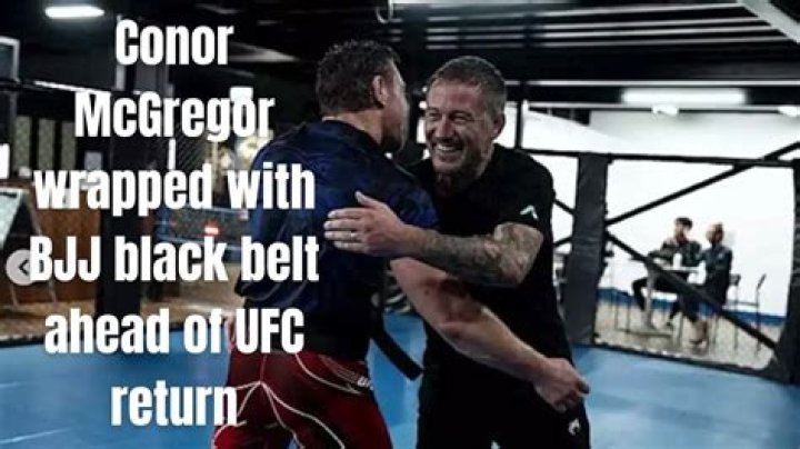 What belt is Conor McGregor in BJJ?