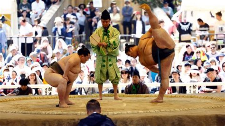 What do Sumos throw in the ring?