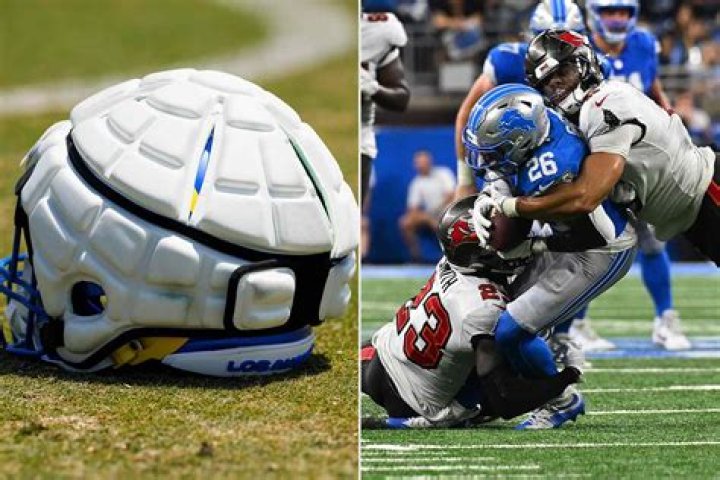 What do the NFL hats say?