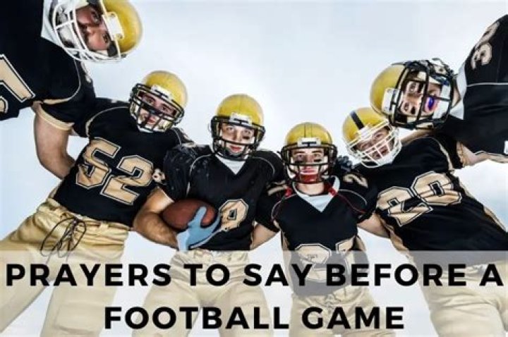 What do you say to football players before a game?