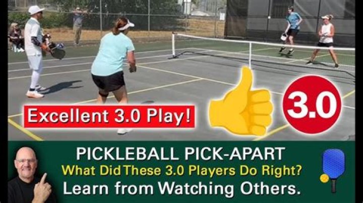 What is a 3.0 pickleball player?