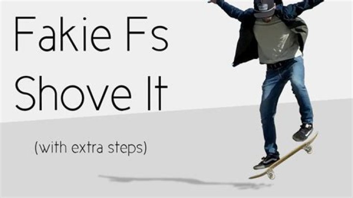 What is a fakie shove it?