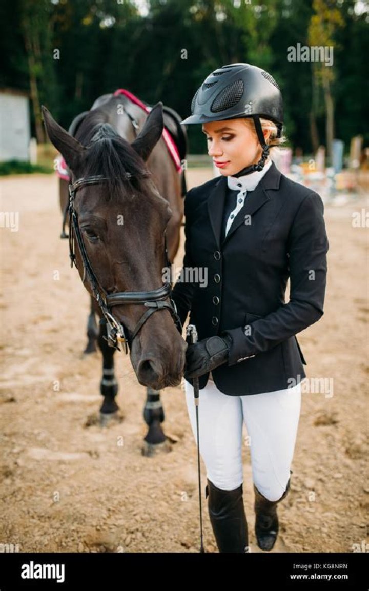 What is a female equestrian called?