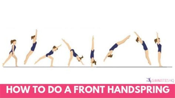 What is a front handspring?