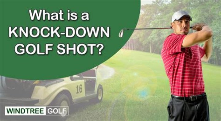 What is a knockdown shot in golf?