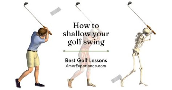 What is a shallow golf swing?