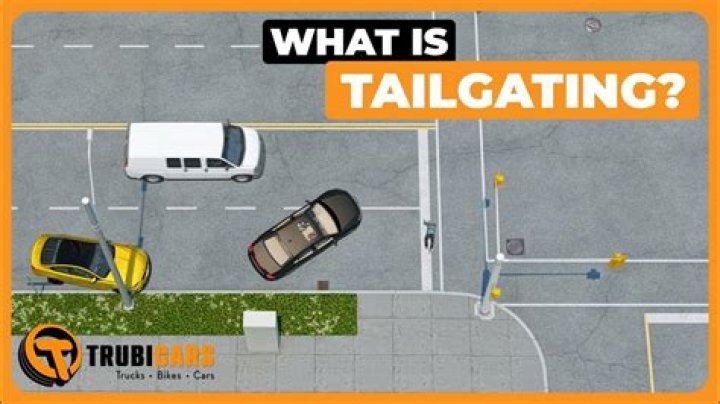 What is tailgating a car?