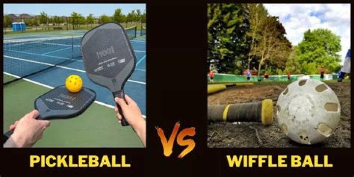 What is the difference between a pickleball and a wiffle ball?