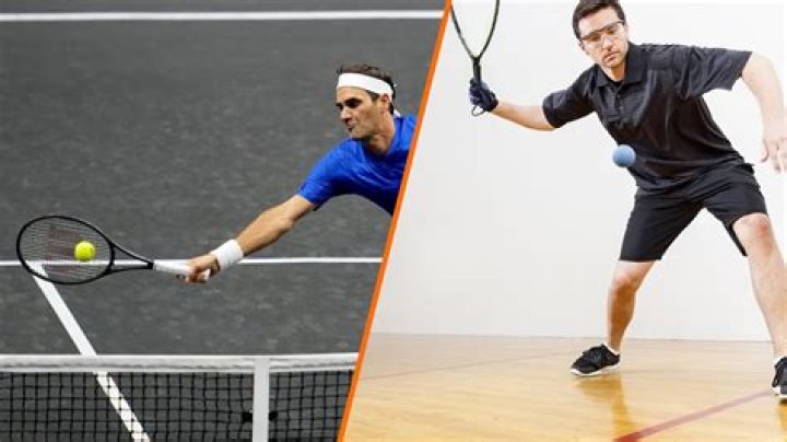 What is the difference between racquetball and tennis?