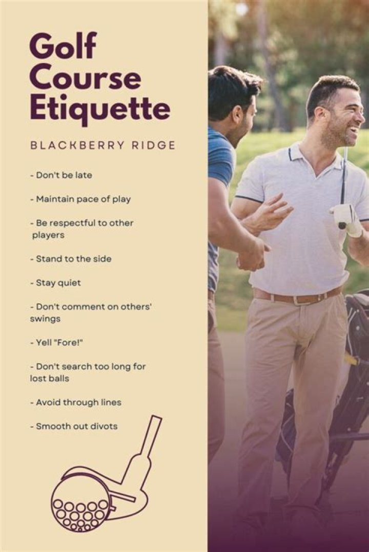 What is the first basic etiquette rule in golf?