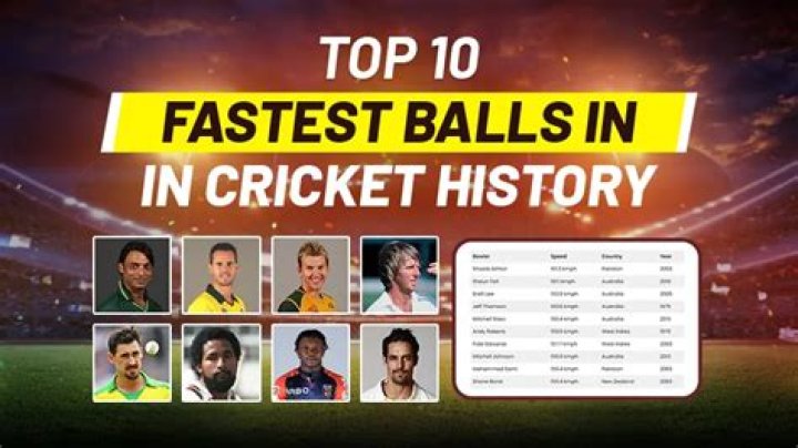 What is the highest speed of ball in cricket?