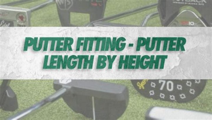 What is the standard putter length?