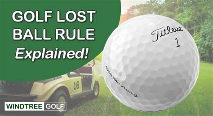 What is the stroke penalty for a lost ball in golf?