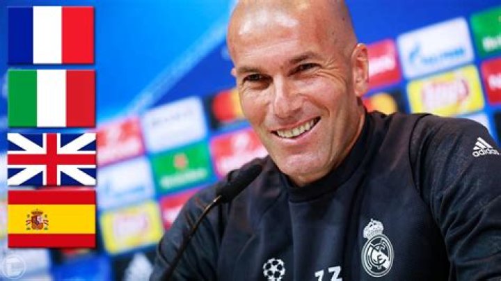 What languages does Zidane speak?