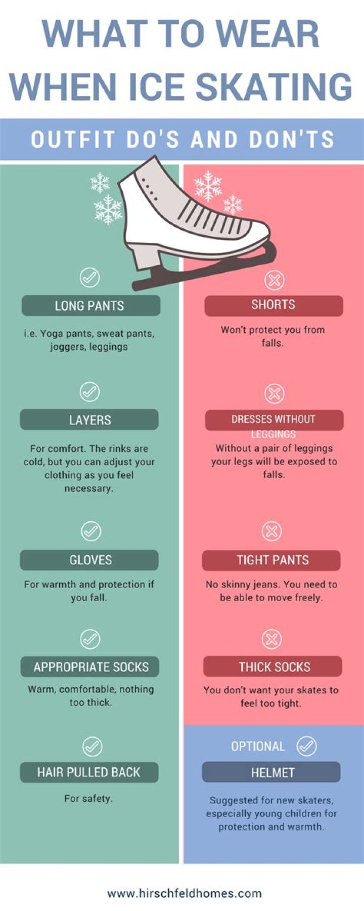 What pants should men wear ice skating?