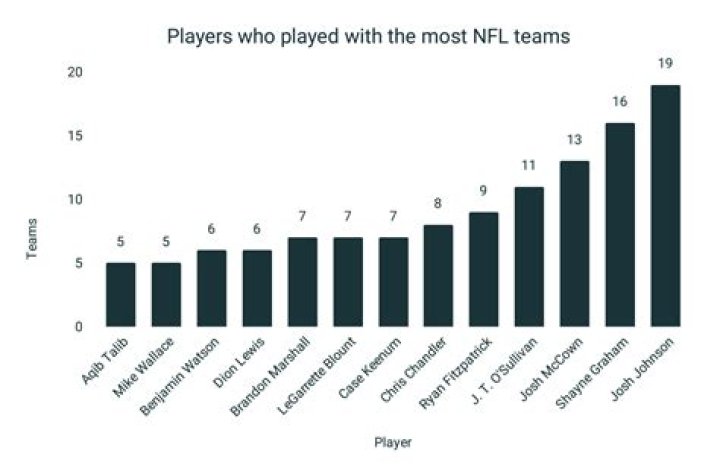 What player has been on the most NFL teams?