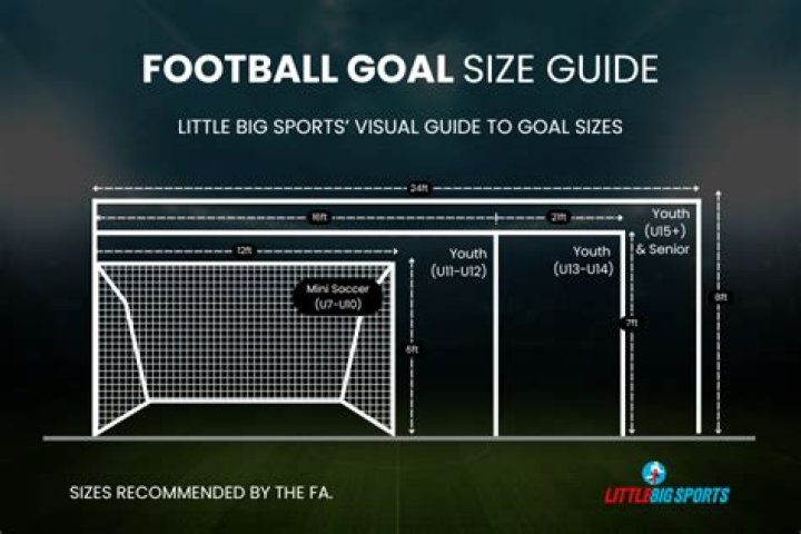 What size goals do under 8s use?