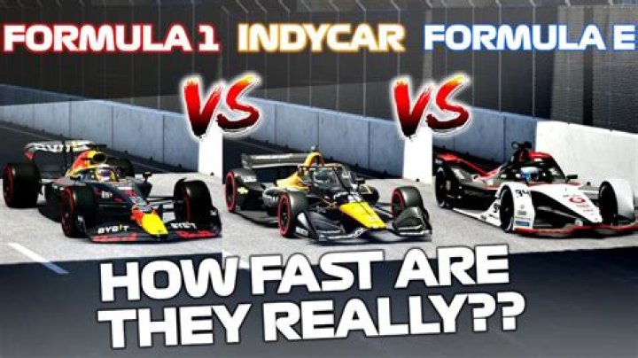 Whats faster Formula 1 or Indy?